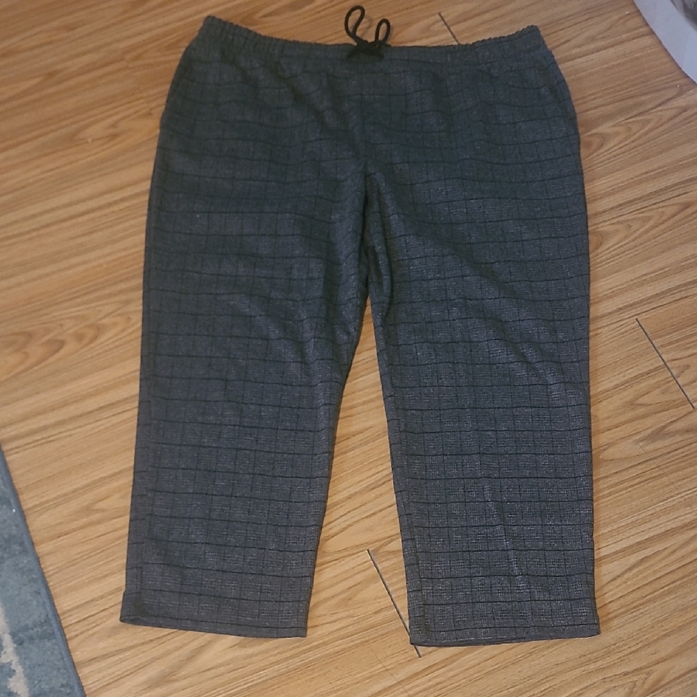 a new day Women's Black Checkered Skinny Pants